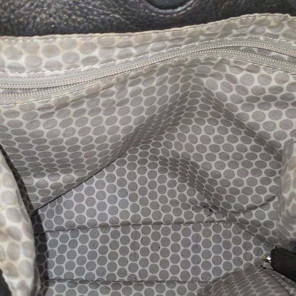 Brighton Anju Pewter, Leather Bucket Tote, Retired - Picture 6 of 10